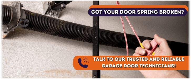 Broken Garage Door Spring Ellington CT